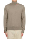 Striped Fine Merino Jersey Turtleneck Medium Brown - THOM BROWNE - BALAAN 2