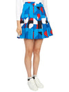 Golf Adina Print Skirt Brilliant Blue Big Bridge - J.LINDEBERG - BALAAN 4