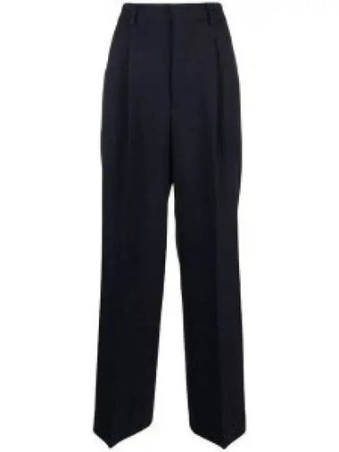 Women s Straight Pants Navy FTR508 WV0026 430 1012339 - AMI - BALAAN 1