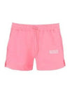 Women's Logo Cotton Banding Sweat Shorts Sugar Plum - GANNI - BALAAN 2