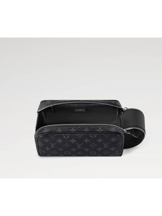 Dopp Kit Monogram Eclipse Pouch Bag Black - LOUIS VUITTON - BALAAN 4