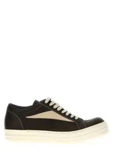 Porterville Vintage Low Top Sneakers Bean Milk - RICK OWENS - BALAAN 1