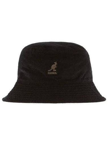 Hat K4228HT BLACK 4228 Corduroy Bucket Hat Bungeoji Men's Hat Women's Hat - KANGOL - BALAAN 1