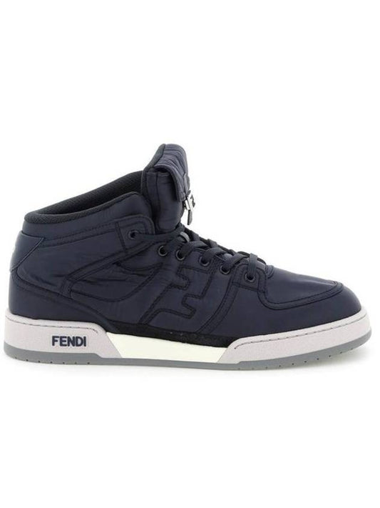 Match High Top Sneakers Blue - FENDI - BALAAN 1