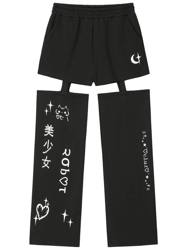 07 cut out emoji pants BLACK - CLUT STUDIO - BALAAN 6