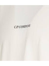 24/1 Jersey Garment Dyed Logo Short Sleeve T-Shirt White - CP COMPANY - BALAAN 4