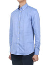 Logo Long Sleeve Shirt Blue - ETRO - BALAAN 5