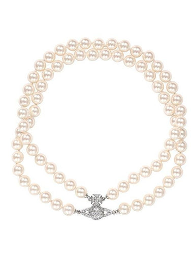 Graziella Pearl Choker Necklace Silver - VIVIENNE WESTWOOD - BALAAN 1