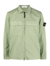 Wappen Patch Double Pocket Cotton Zip-Up Jacket Green - STONE ISLAND - BALAAN 1