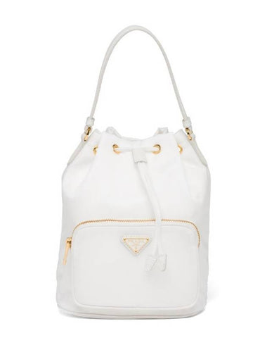 Duet Re-Nylon Bucket Bag White - PRADA - BALAAN 1