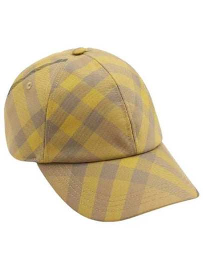 Check Base Ball Cap Yellow - BURBERRY - BALAAN 2