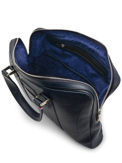 Dupont DLine Soft Diamond Blue Black Cowhide Leather Laptop Holder Unisex Briefcase - S.T. DUPONT - BALAAN 2