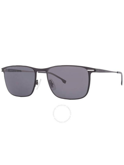 Hugo Boss Grey Rectangular Men's Sunglasses BOSS 1246/S 0RZZ 56 - HUGO BOSS - BALAAN 2