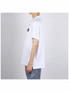 Pique Stretch Cotton Short Sleeve Polo Shirt White - STONE ISLAND - BALAAN 4