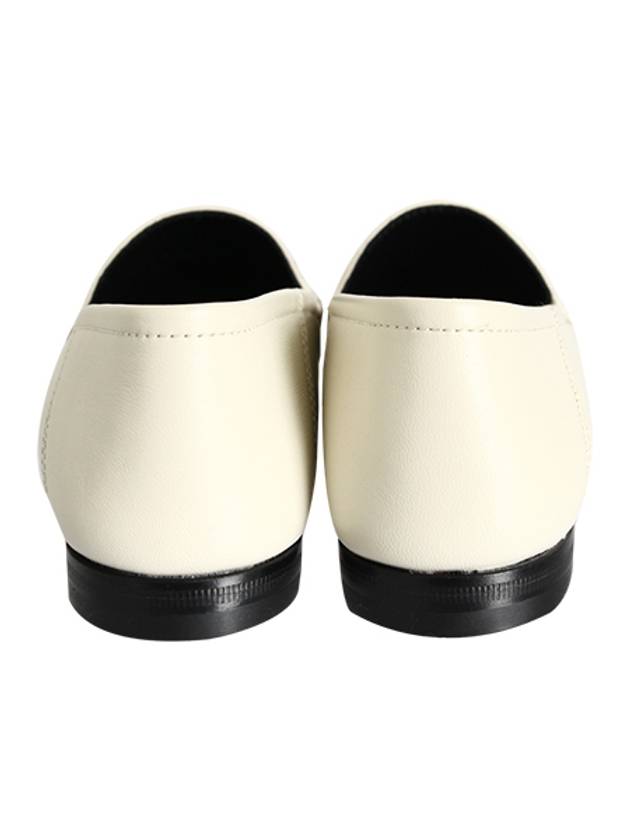 Leather Horsebit Loafers White - GUCCI - BALAAN.