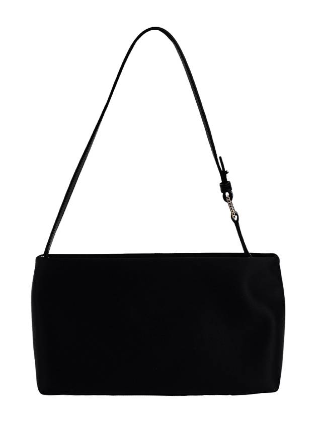 Night Lily Broche Vivier Buckle Satin Mini Shoulder Bag Black - ROGER VIVIER - BALAAN 3