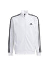 3S Regular Fit Double Knit Track Jacket White - ADIDAS - BALAAN 1