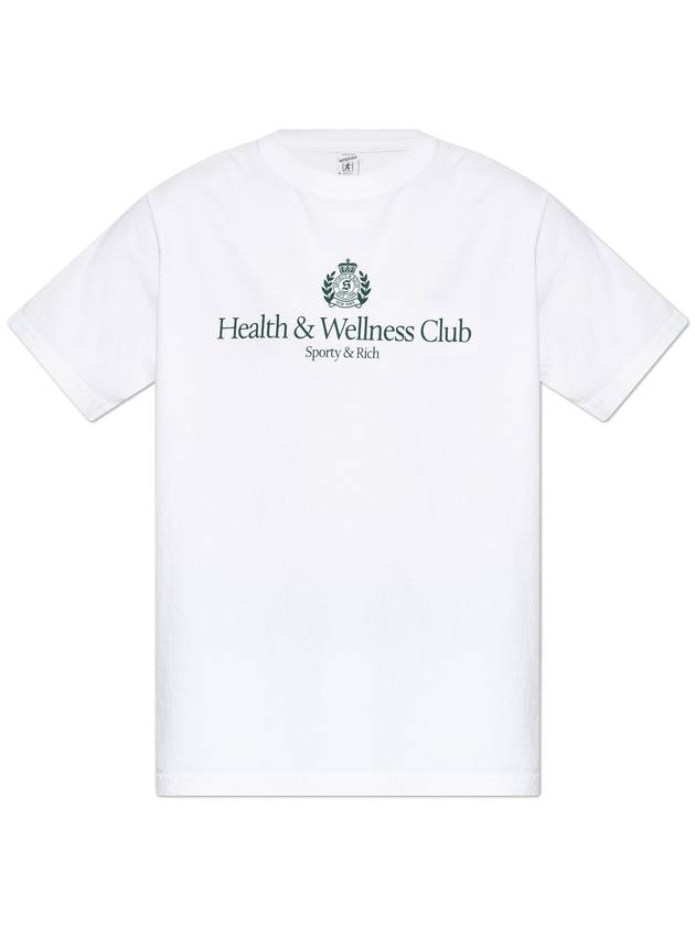 Sporty & Rich T-shirt From The H&W Crest Collection, Unisex, White - SPORTY & RICH - BALAAN 1