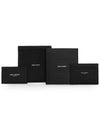 Embossed Leather Card Wallet Black - SAINT LAURENT - BALAAN 4