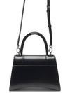 Hourglass Shiny Box Calfskin Small Tote Bag Black - BALENCIAGA - BALAAN 5