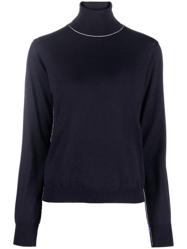 Women's Work In Progress Turtleneck Navy - MAISON MARGIELA - BALAAN 1