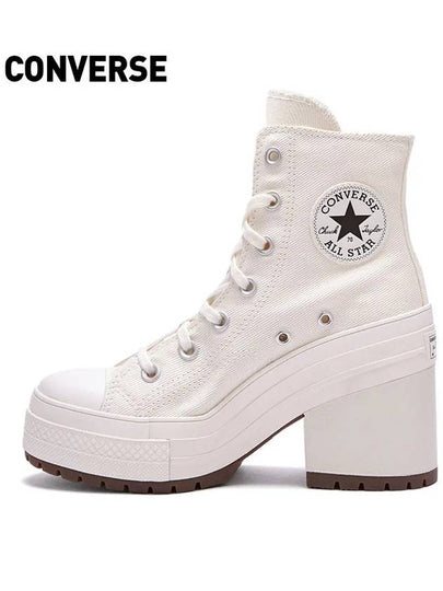 Chuck 70 De Luxe Heel High Top Sneakers Egret - CONVERSE - BALAAN 2