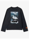 Long Sleeve T-Shirt HMAB026S23JER001 1001 - HERON PRESTON - BALAAN 2