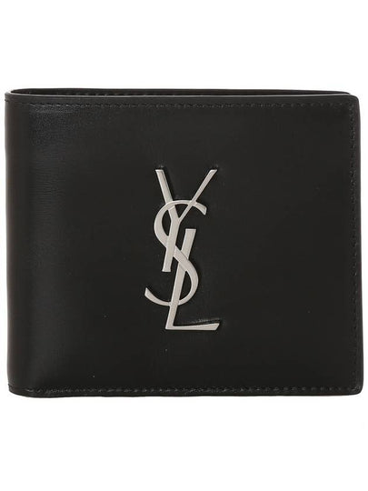 East/West Wallet In Smooth Leather Black - SAINT LAURENT - BALAAN 2