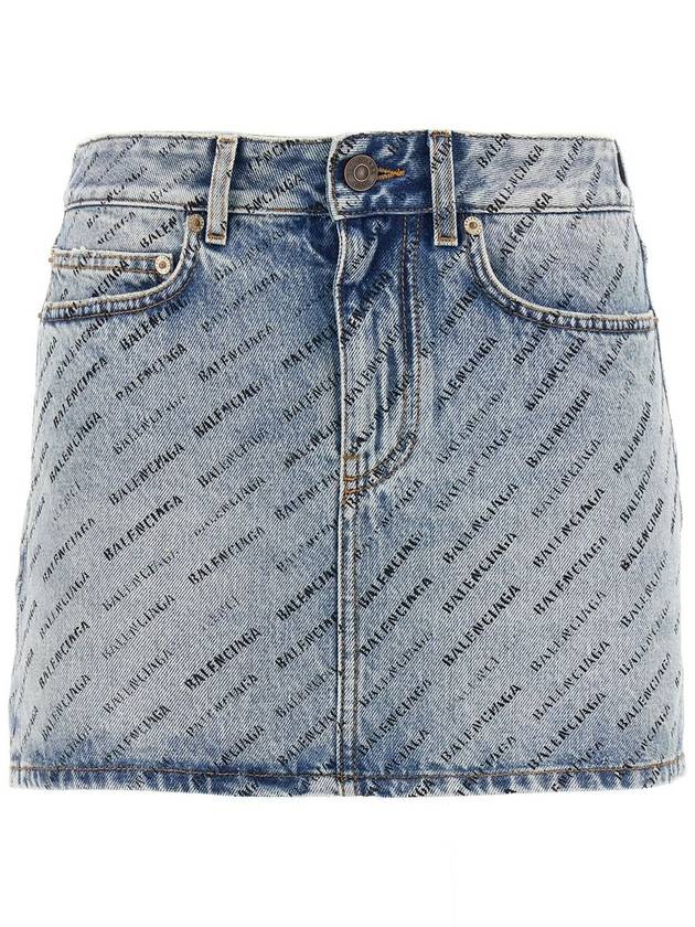 short skirt 744972 TQW66 4141 ICED BLUE - BALENCIAGA - BALAAN 2