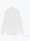 Small Fox Head Patch Classic Long Slevee Shirt White - MAISON KITSUNE - BALAAN 2