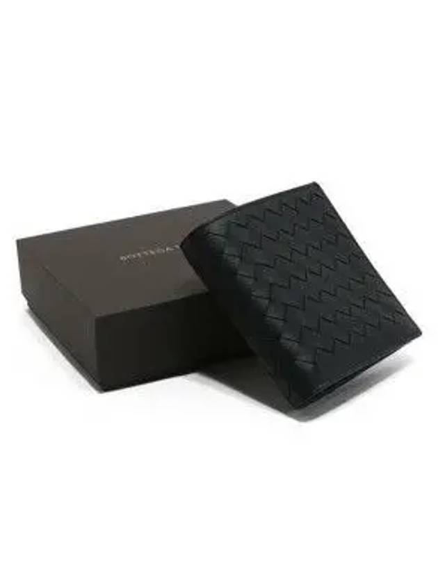 Intrecciato Small Folder Half Wallet Black - BOTTEGA VENETA - BALAAN 4