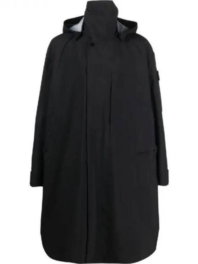 Shadow Gore-Tex Long Single Coat Black - STONE ISLAND - BALAAN 2