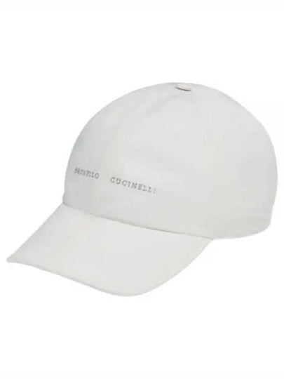 Logo Print Baseball Ball Cap White - BRUNELLO CUCINELLI - BALAAN 2