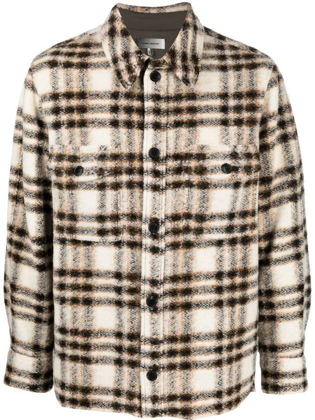 Kerbont Check Shirt Jacket - ISABEL MARANT - BALAAN.