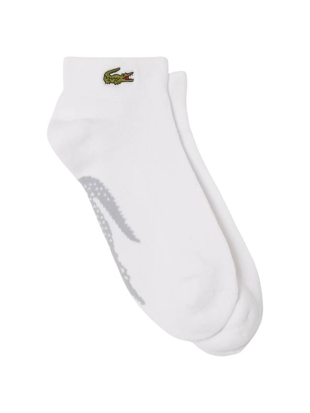 Men Jersey Boucl Tennis Sports Socks White - LACOSTE - BALAAN 1