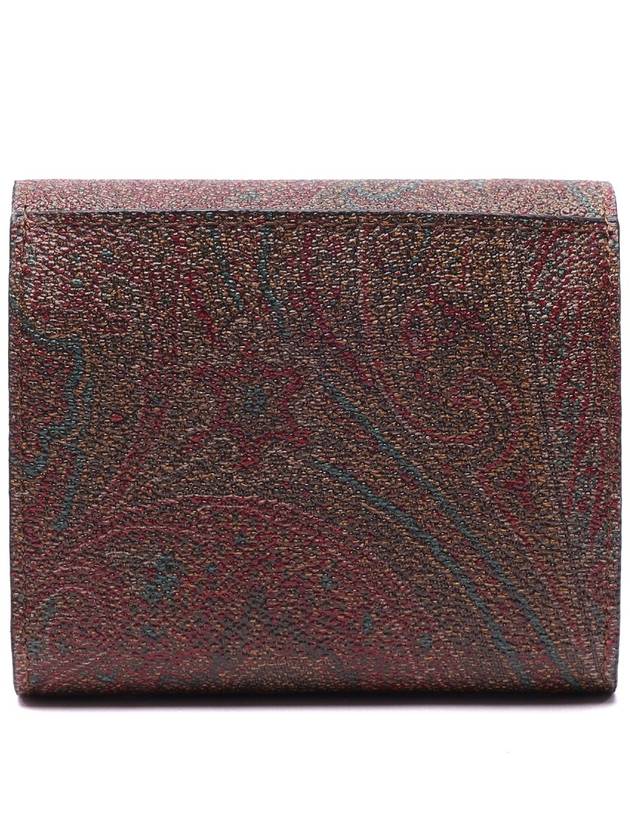 Paisley Half Wallet Brown - ETRO - BALAAN.