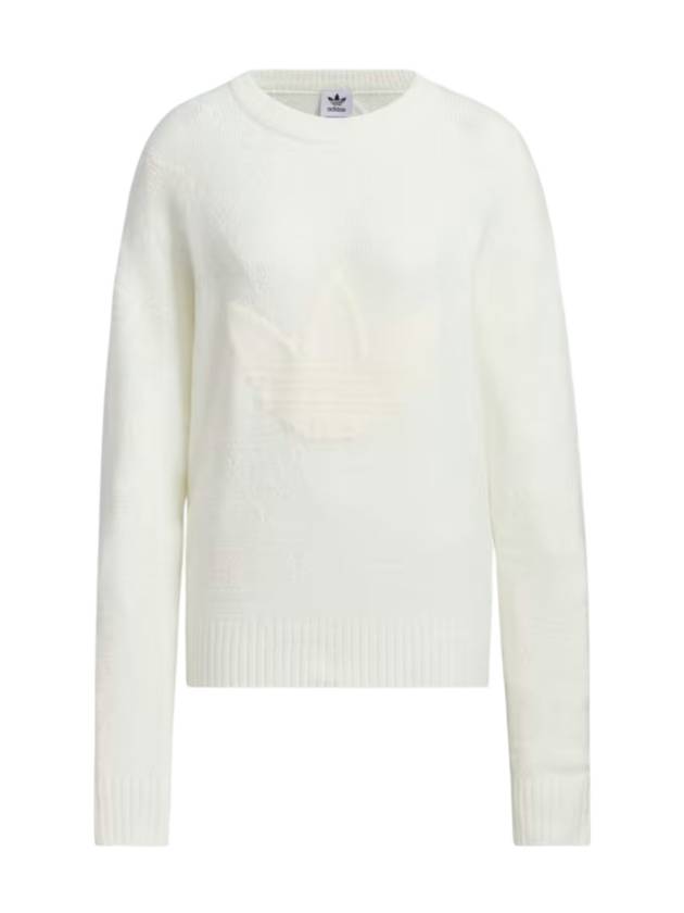 Retro Remix Knit Top Chalk White Melange - ADIDAS - BALAAN 1