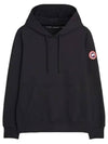 Men's Huron Drawstring Hood Black - CANADA GOOSE - BALAAN 4