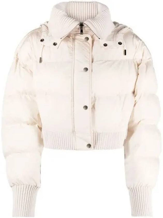 La Doudoune Caraco Ribbed Puffer Crop Padded Jacket Off-White - JACQUEMUS - BALAAN 2