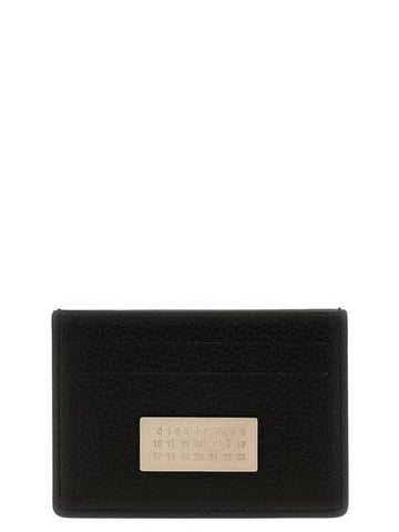 Women's Numeric Logo Card Wallet Black - MAISON MARGIELA - BALAAN 1