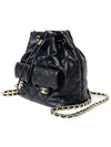 Twopocket drawstring bucket backpack black gold AS4342 - CHANEL - BALAAN 3