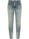 Women's Denim Skinny Jeans Light Blue - SAINT LAURENT - BALAAN 1