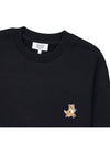 Fox Cotton Sweatshirt Black - MAISON KITSUNE - BALAAN 4