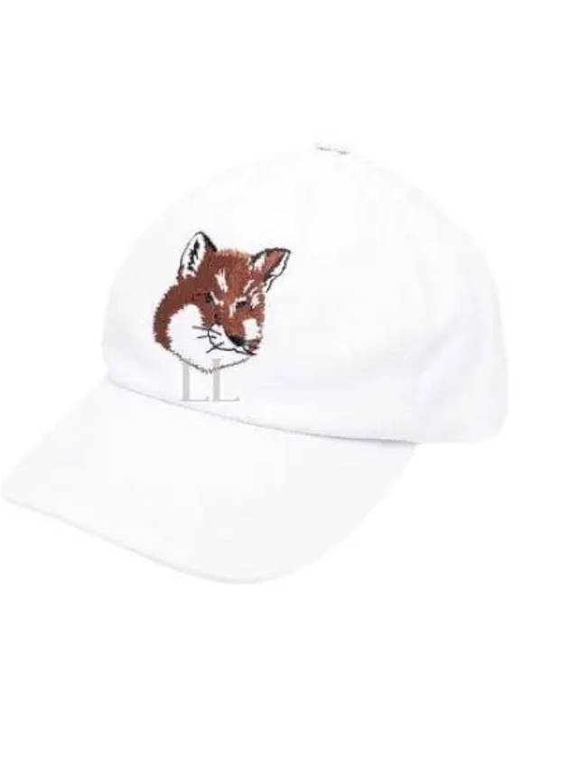 Cap 6P Large Fox Head Embroidery HU06118WW0007 WHP101 6 Panel - MAISON KITSUNE - BALAAN 1