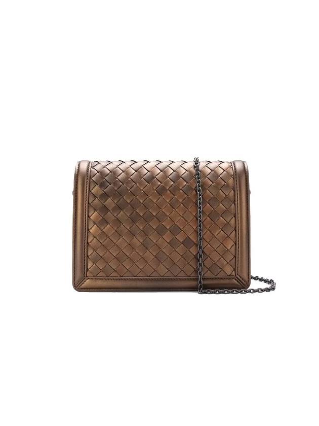 Chain shoulder bag Montebell woven intrecciato brown 490085 VCK71 2243 - BOTTEGA VENETA - BALAAN 1