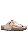 Gizeh Big Buckle Leather Flip Flops Beige - BIRKENSTOCK - BALAAN 2