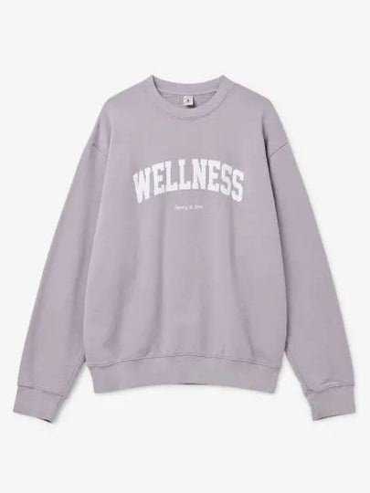 Wellness Crew Neck Cotton Long Sleeve T-Shirt Purple - SPORTY & RICH - BALAAN 2