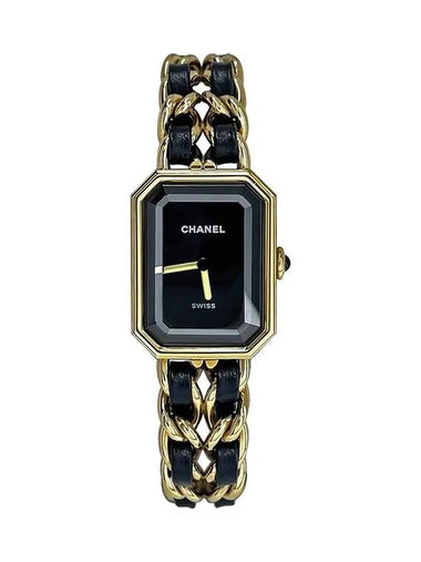 Premier Edition Original Watch 18K Yellow Gold Black Lacquer Dial 3ET1723 - CHANEL - BALAAN 1