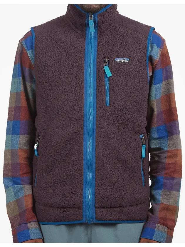 Men's Retro Pile Vest Obsidian Plum - PATAGONIA - BALAAN 5