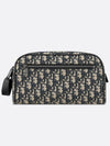 Toiletry Clutch Bag Beige Black - DIOR - BALAAN 3